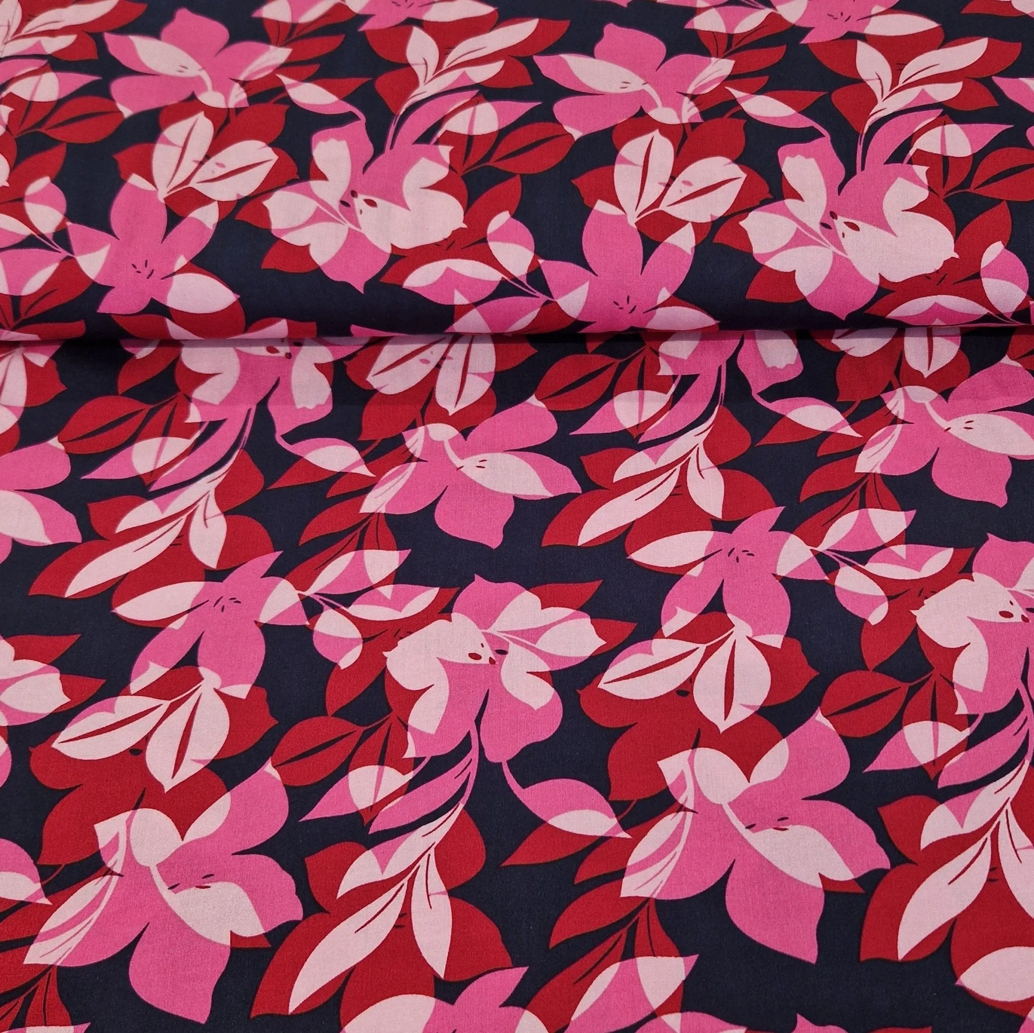 100% Viscose - Abstract Floral