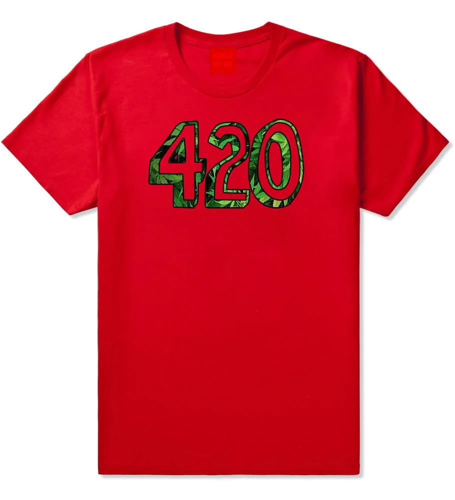 420 Weed Marijuana Print T-Shirt