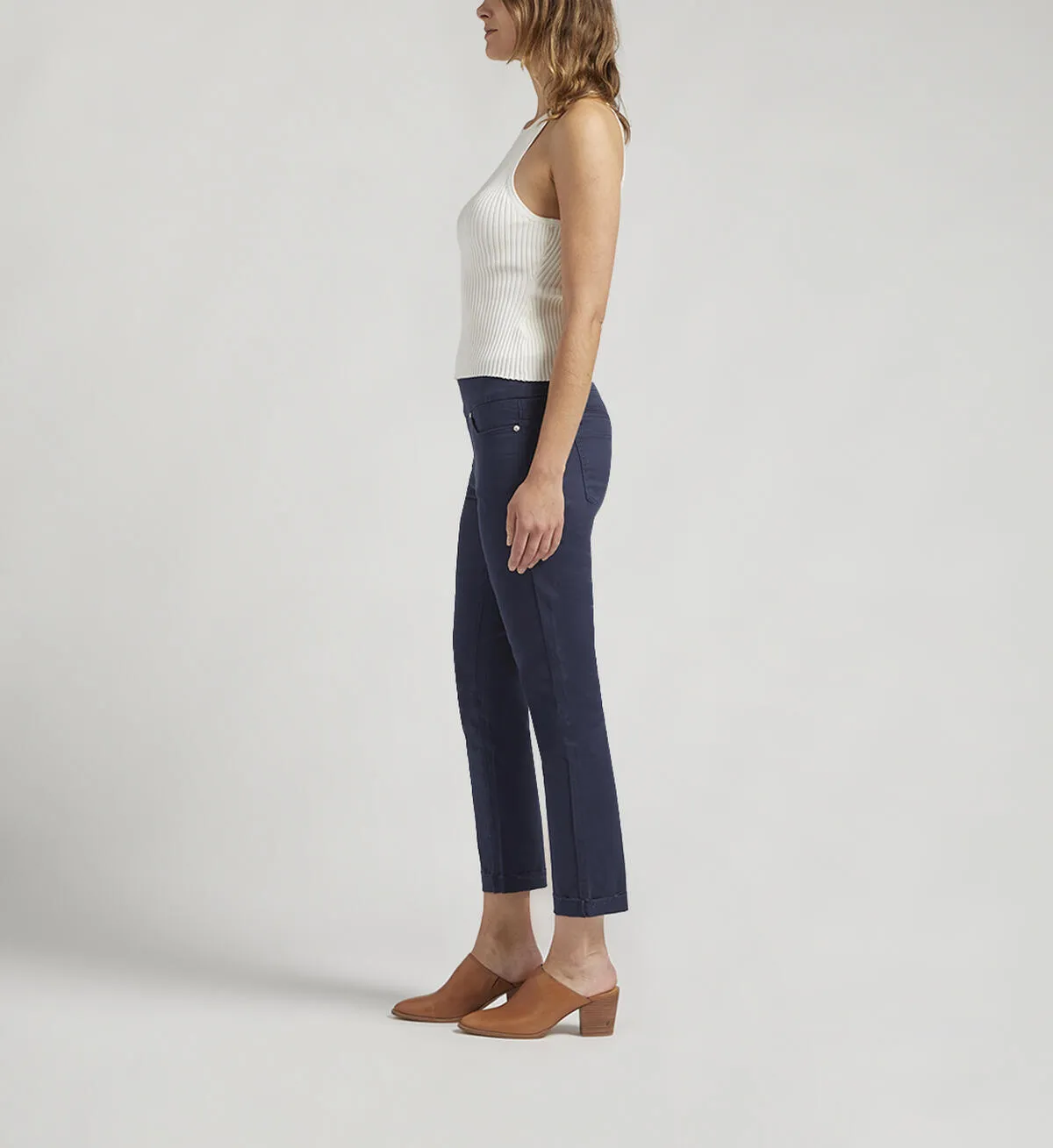 Amelia Mid Rise Slim Ankle Pants