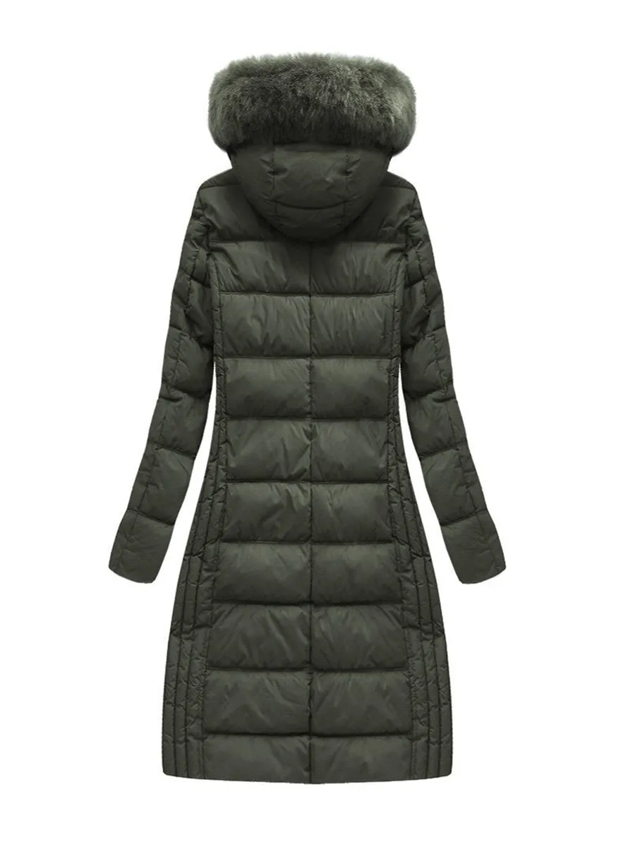 Autumn Winter Hooded Thick Zipper Coat