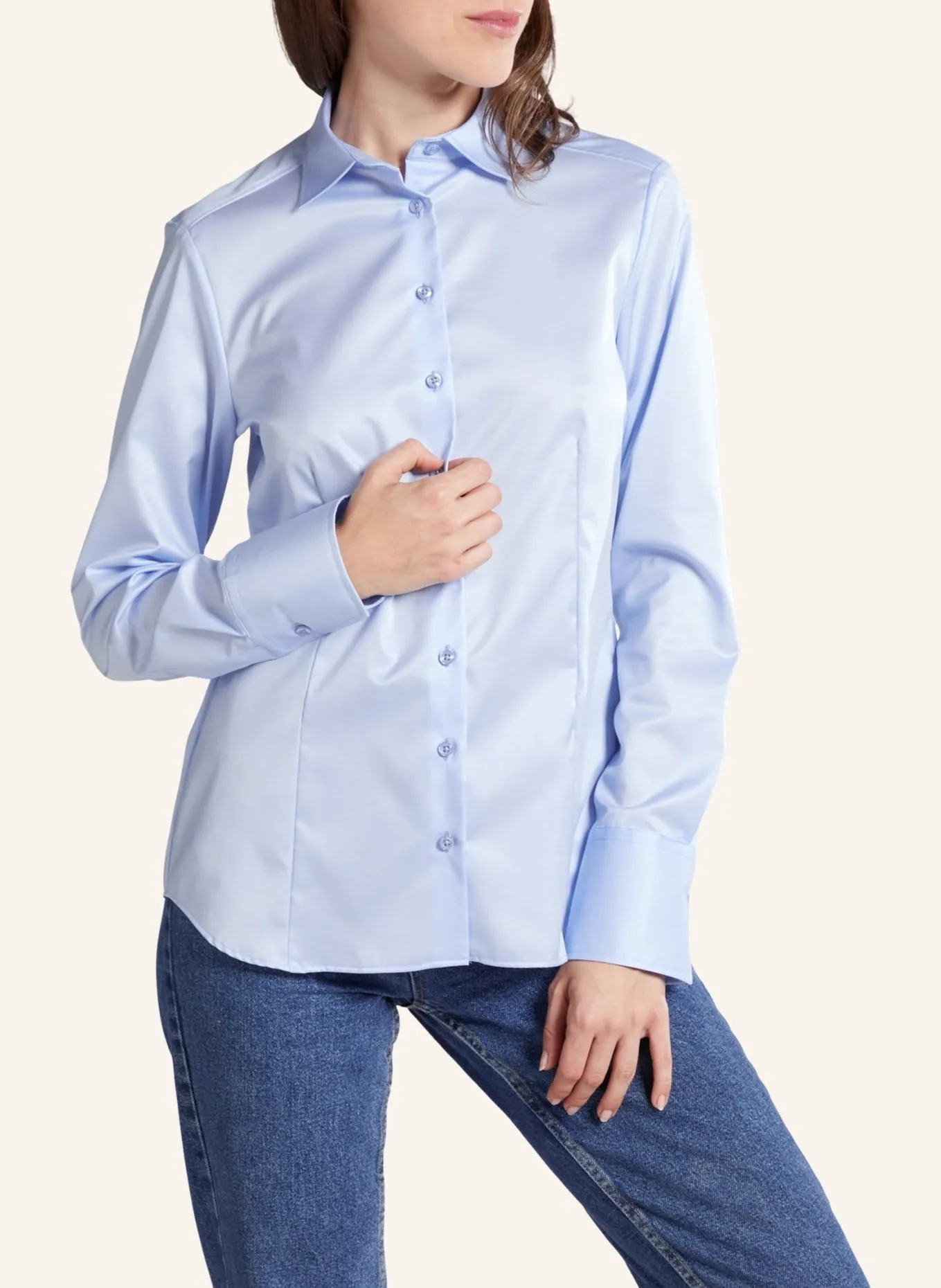 Blouse ETERNA REGULAR FIT, light blue