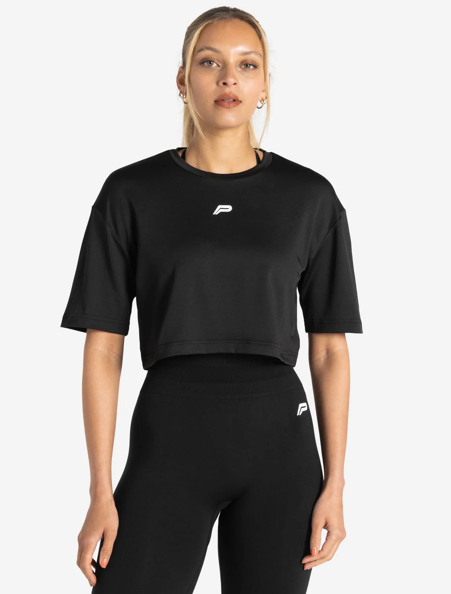 BreathEasy Crop T-Shirt - Black