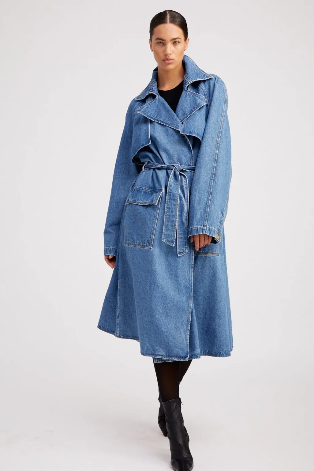 Coco Denim Trench