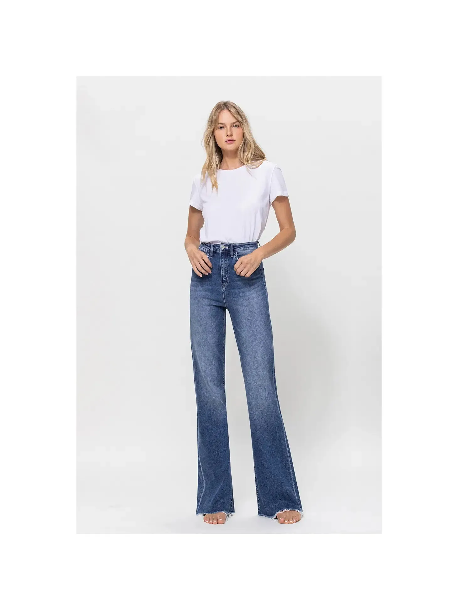 Colista Super High Rise Relaxed Flare Jeans