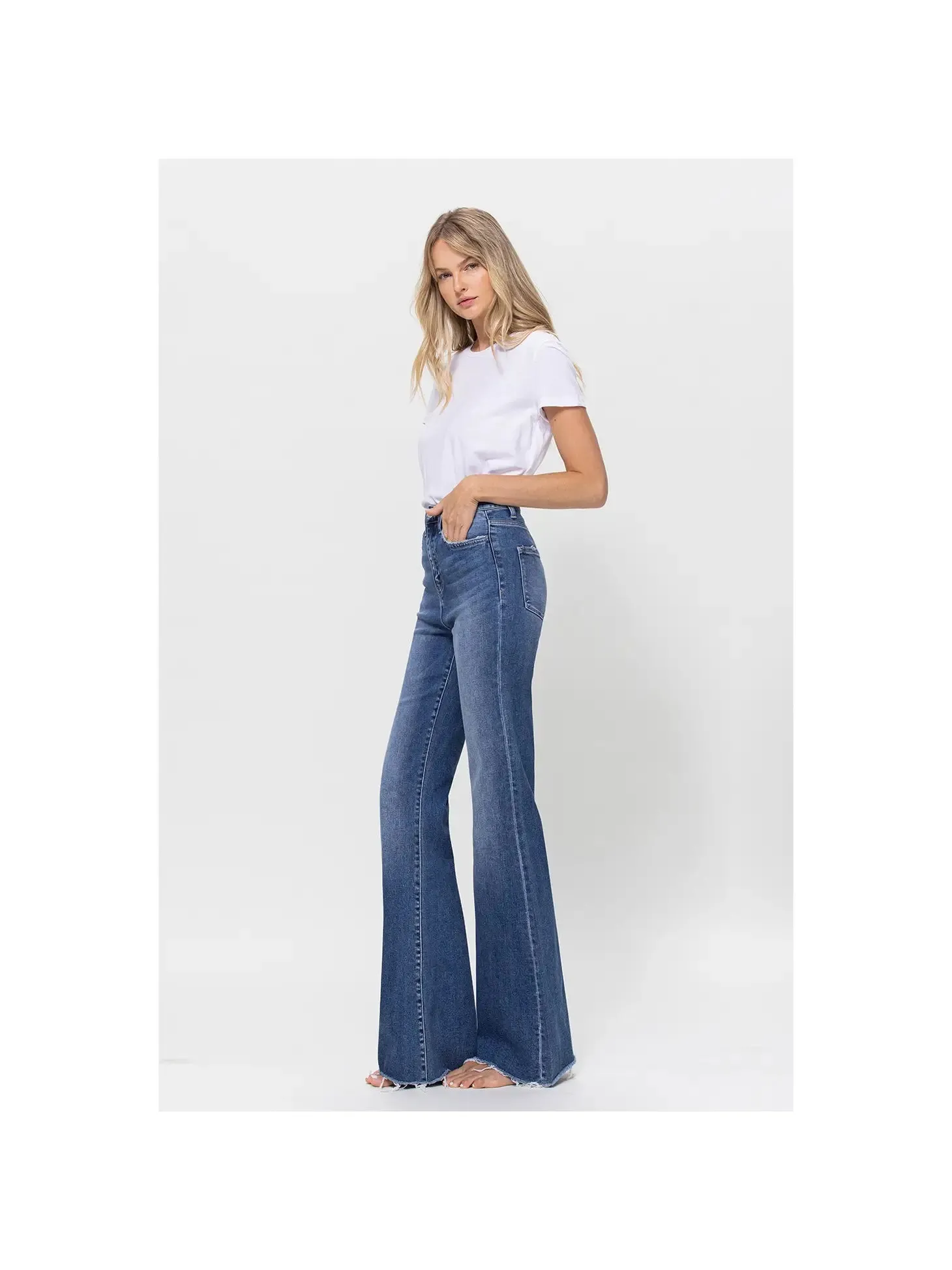 Colista Super High Rise Relaxed Flare Jeans