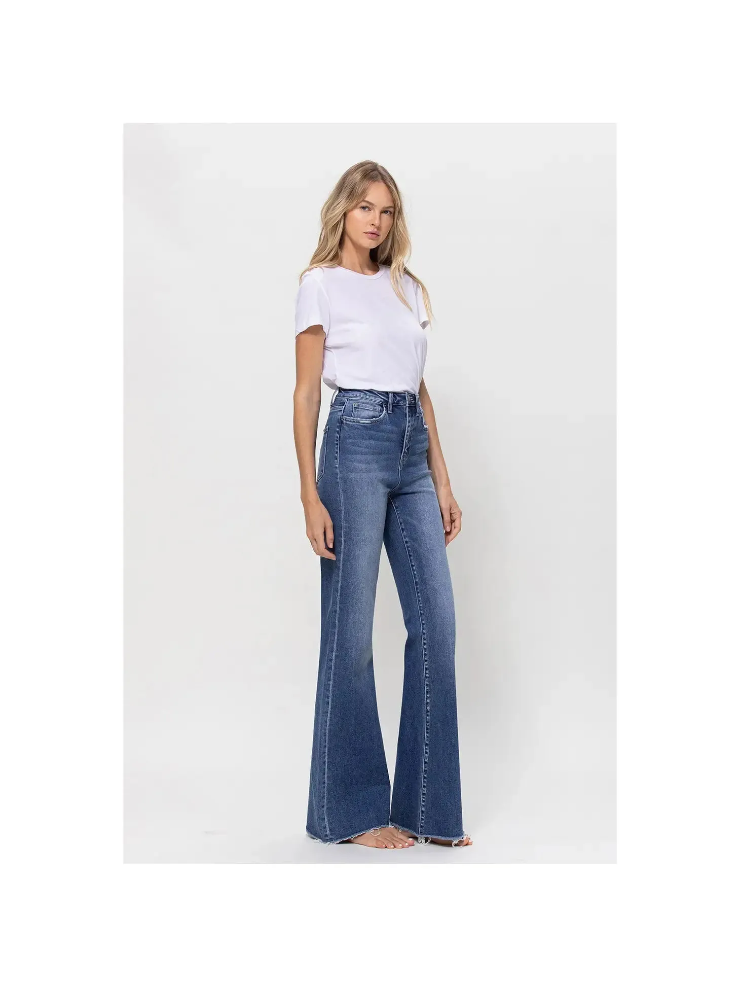 Colista Super High Rise Relaxed Flare Jeans