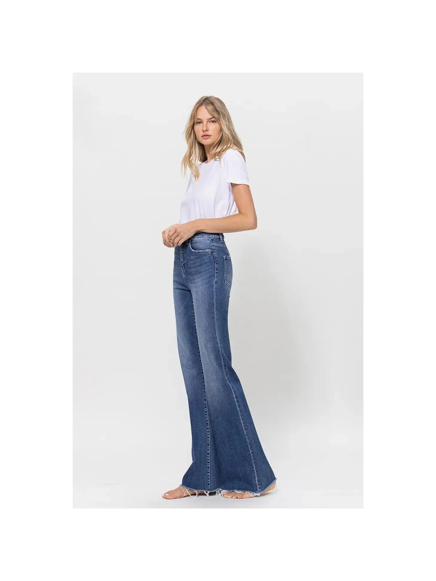 Colista Super High Rise Relaxed Flare Jeans