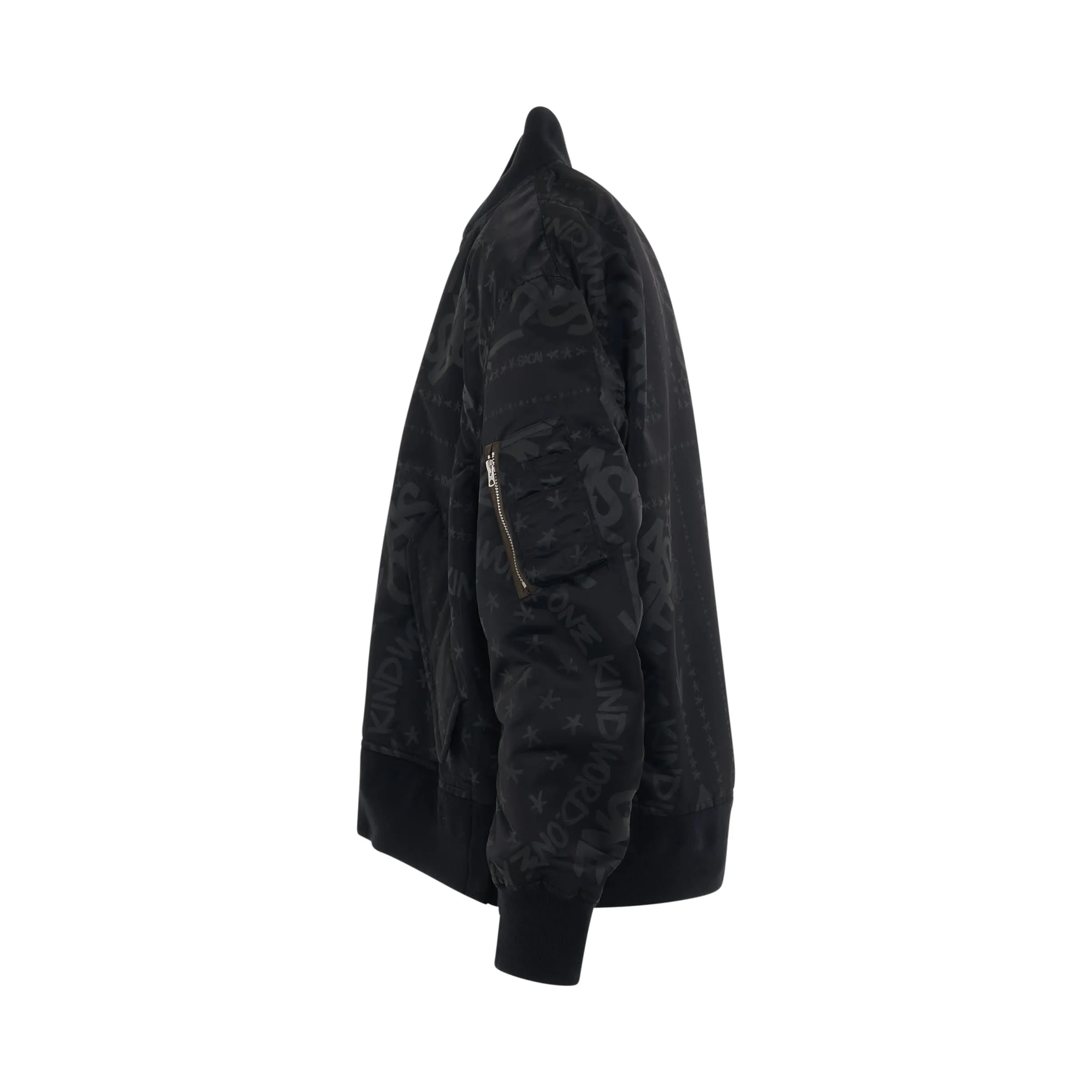 Eric Haze Bandana Print Blouson in Black