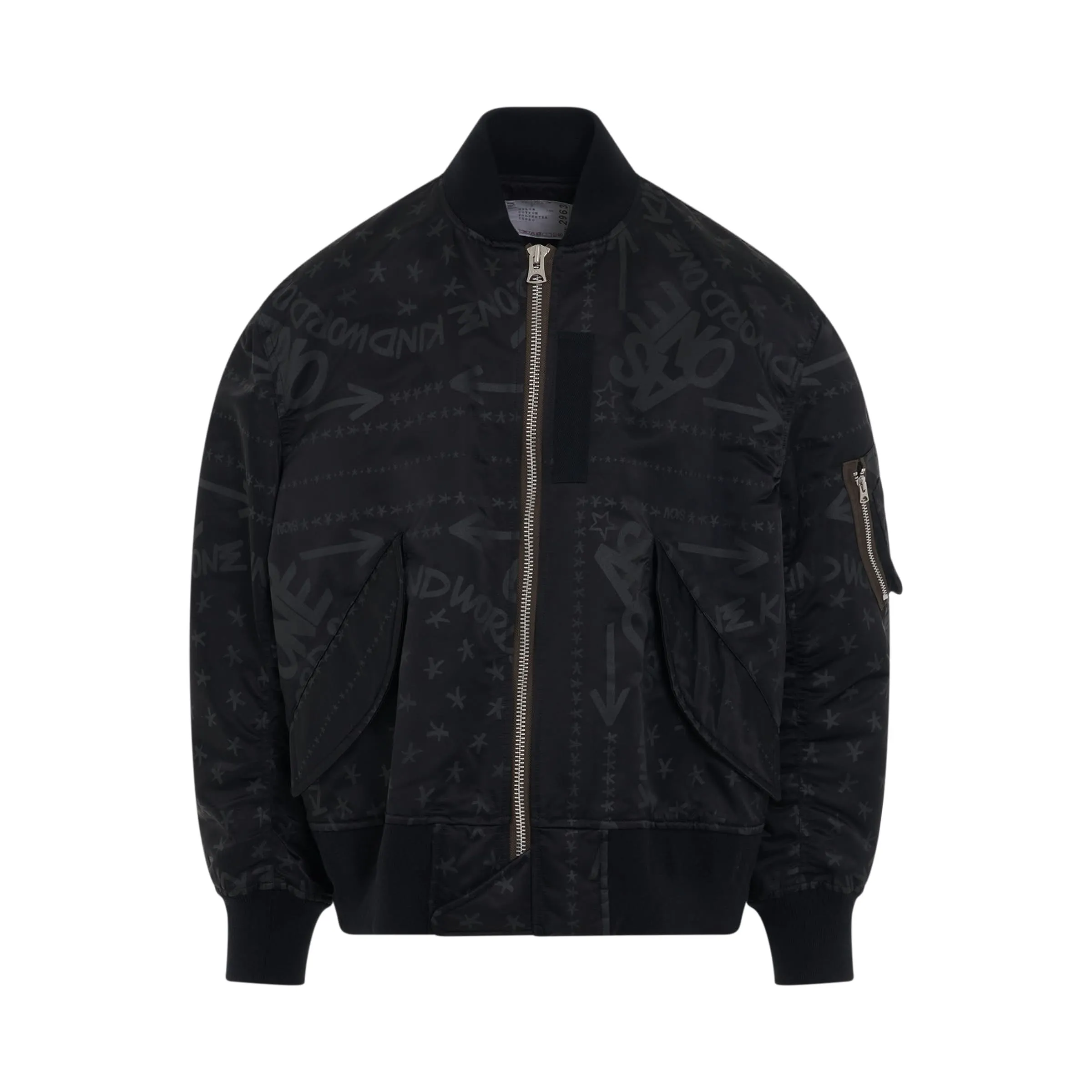 Eric Haze Bandana Print Blouson in Black