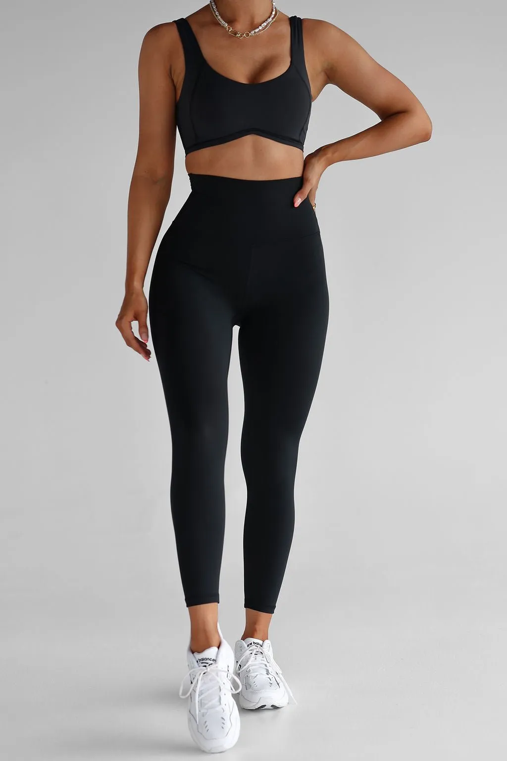 Extra High Waist 7/8 Leggings - Black