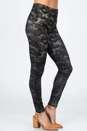 Faded Camo Print Leggings