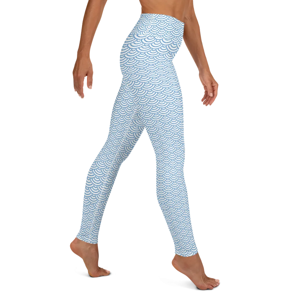 Fish Scale Mermaid Leggings - High Waist (Warehouse)