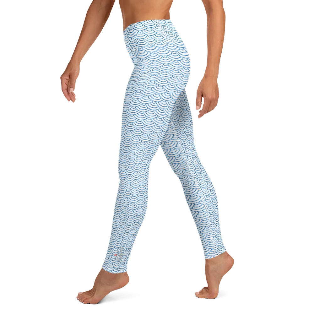 Fish Scale Mermaid Leggings - High Waist (Warehouse)