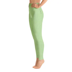 Green Hearts High Waist Yoga Leggings