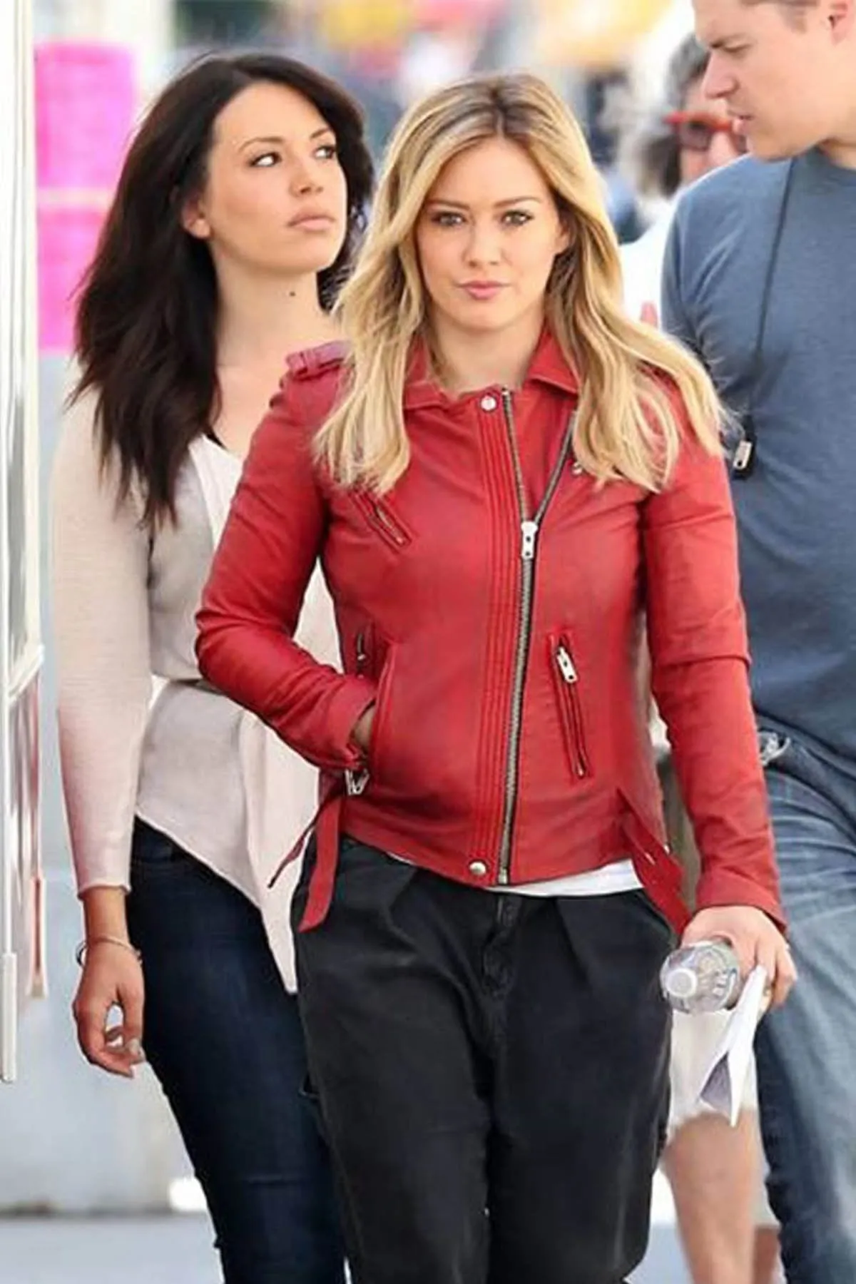 Hilary Duff Leather Jacket For Women