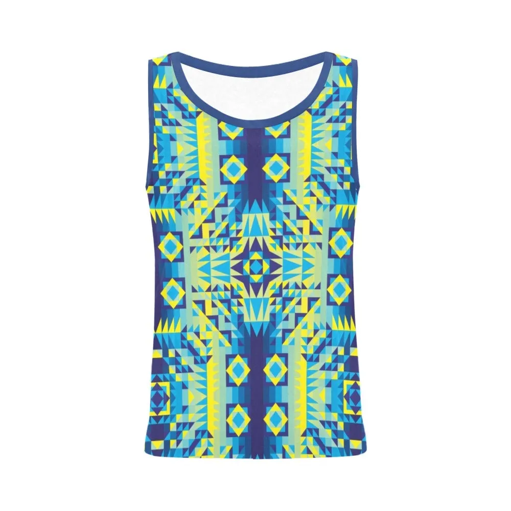 Kaleidoscope Jaune Bleu Tank Top for Women