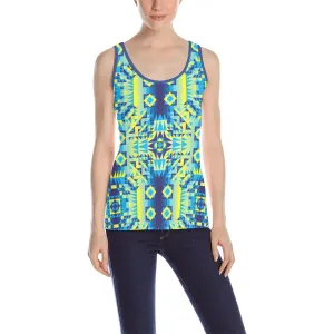 Kaleidoscope Jaune Bleu Tank Top for Women