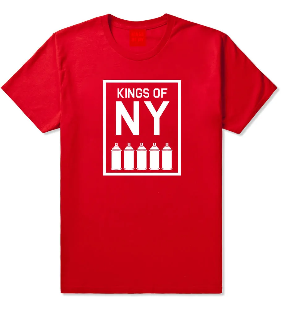 Kings Of NY Spray Can Graffiti Art T-Shirt