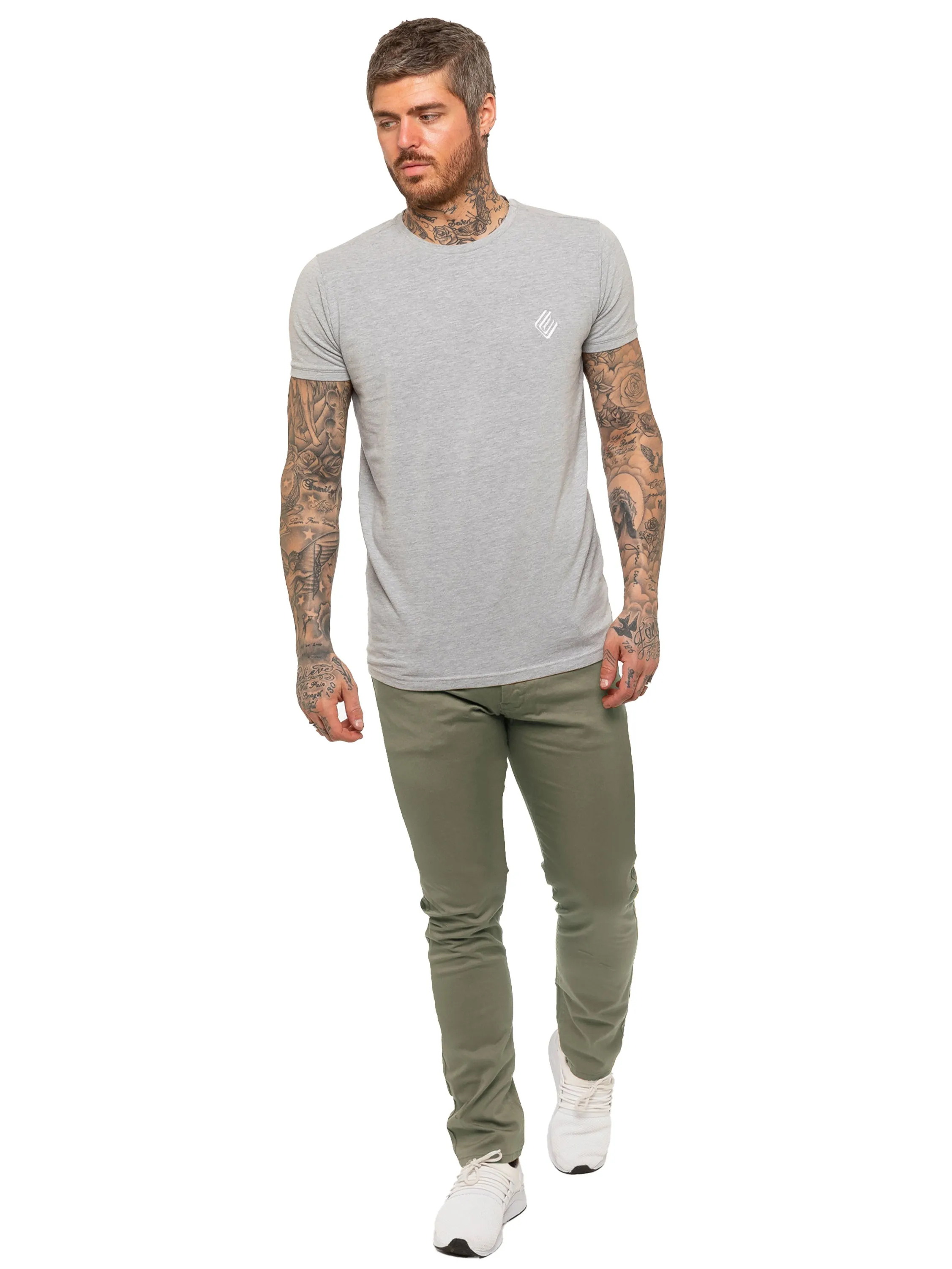 Kruze | Mens Slim Fit Stretch Chinos