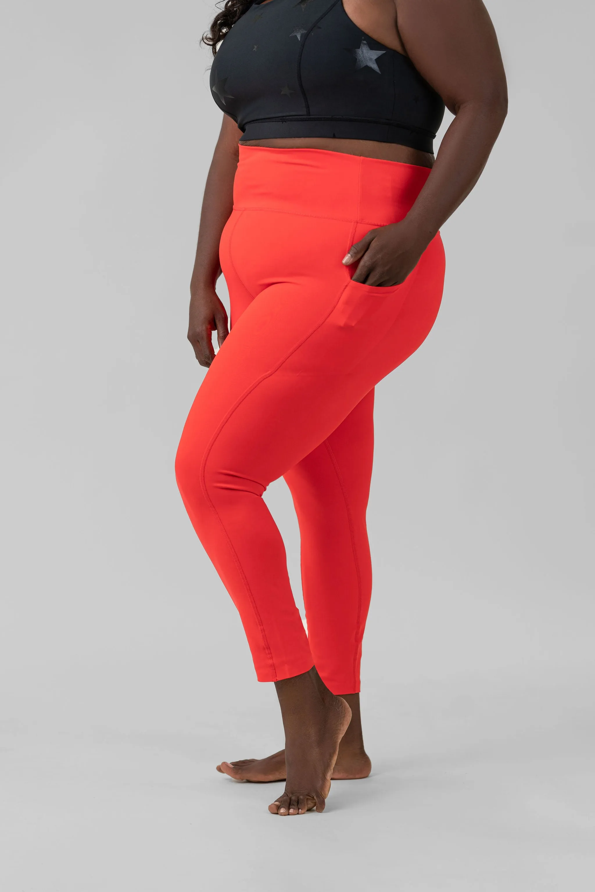 LASER-CUT AND BONDED ESSENTIAL FOLDOVER HIGH WAISTED LEGGINGS