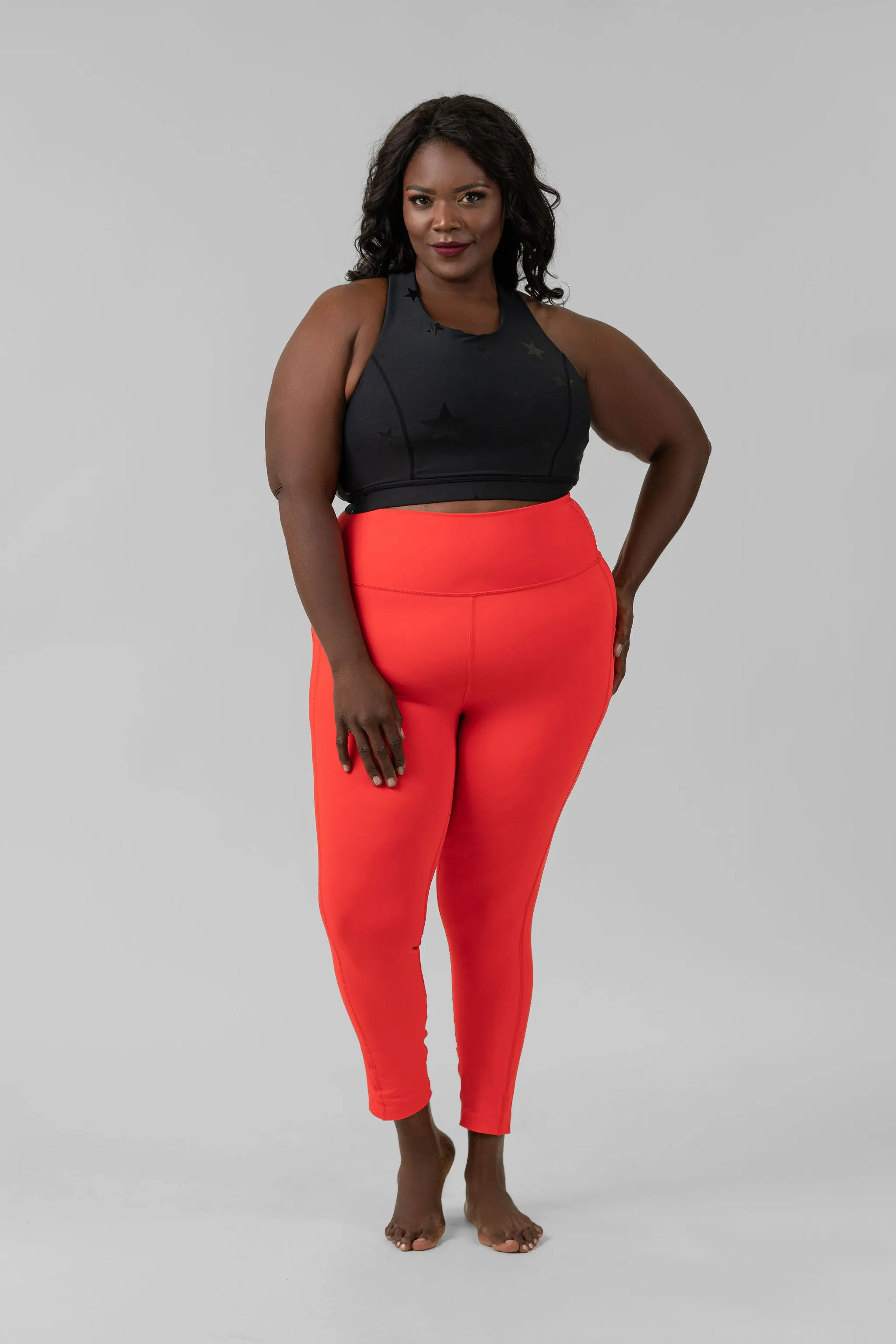 LASER-CUT AND BONDED ESSENTIAL FOLDOVER HIGH WAISTED LEGGINGS