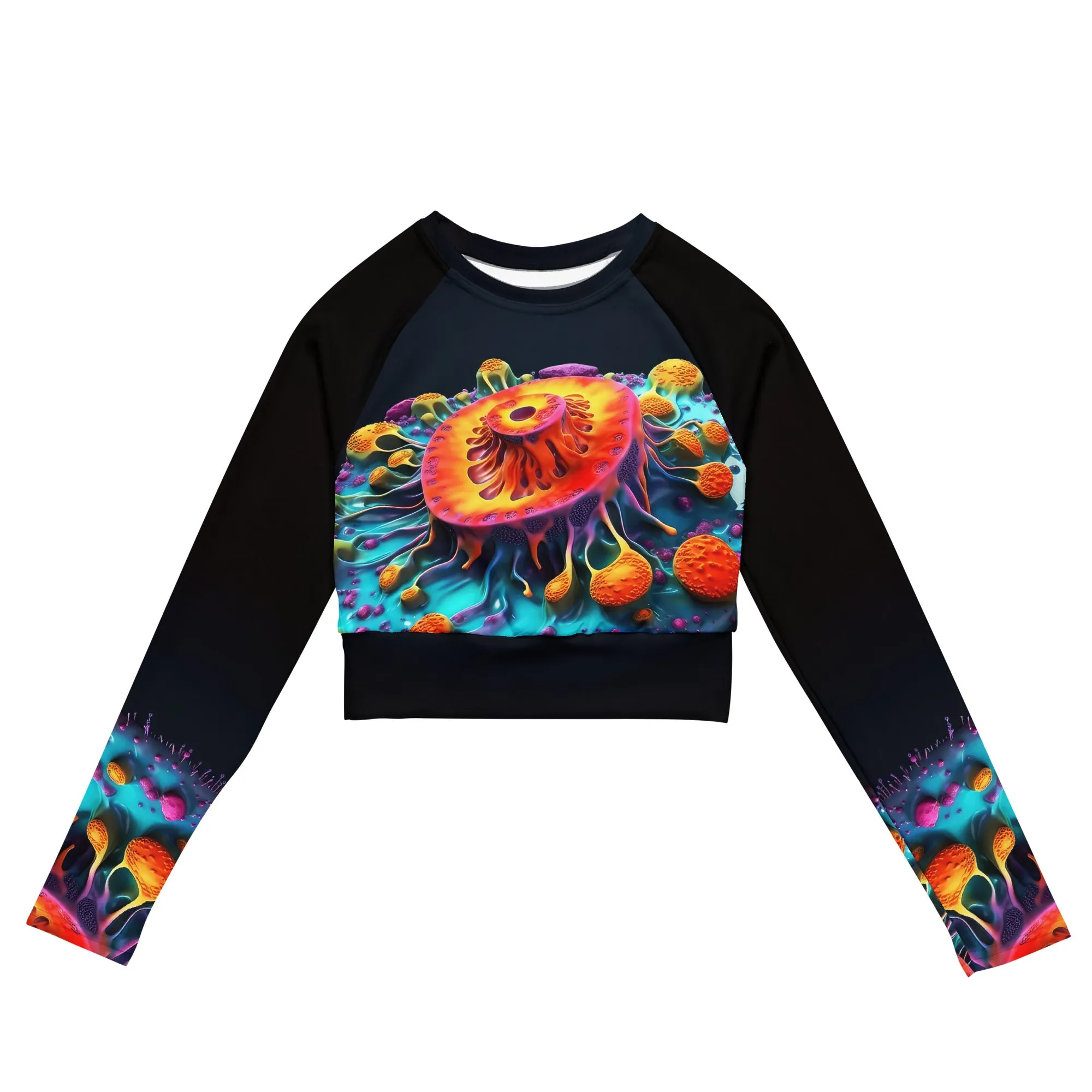 Long-Sleeve Crop Top I can feel it