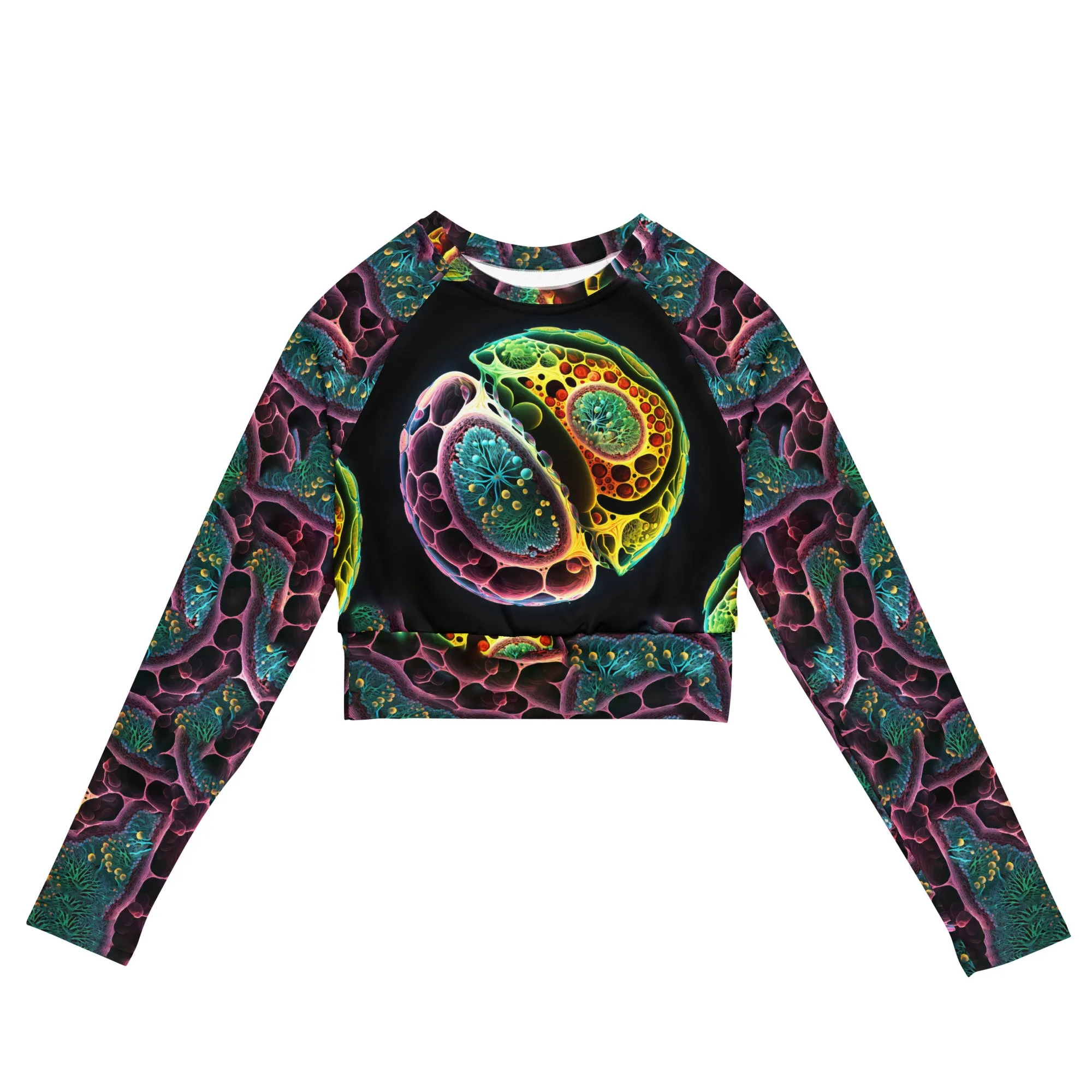 Long-Sleeve Crop Top New Life