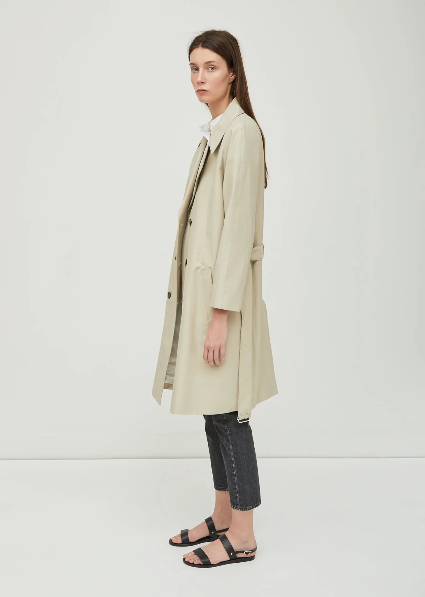 Lucile Cotton Nylon Trench Coat