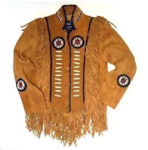 Mens Suede Leather Jacket Western Wear Cowboy, Men Suede Leather Jacket