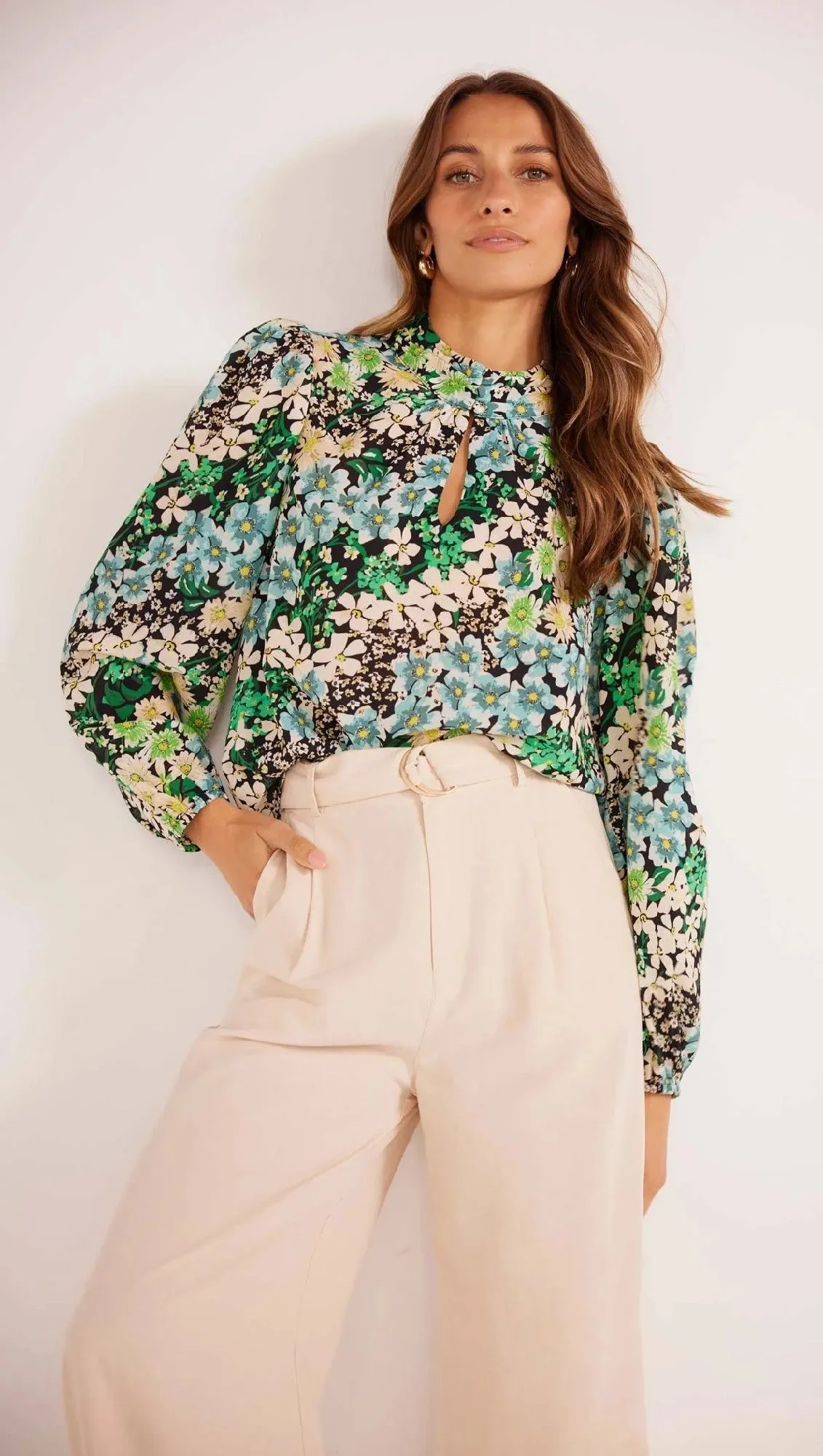 MinkPink Lenora Long Sleeve Blouse