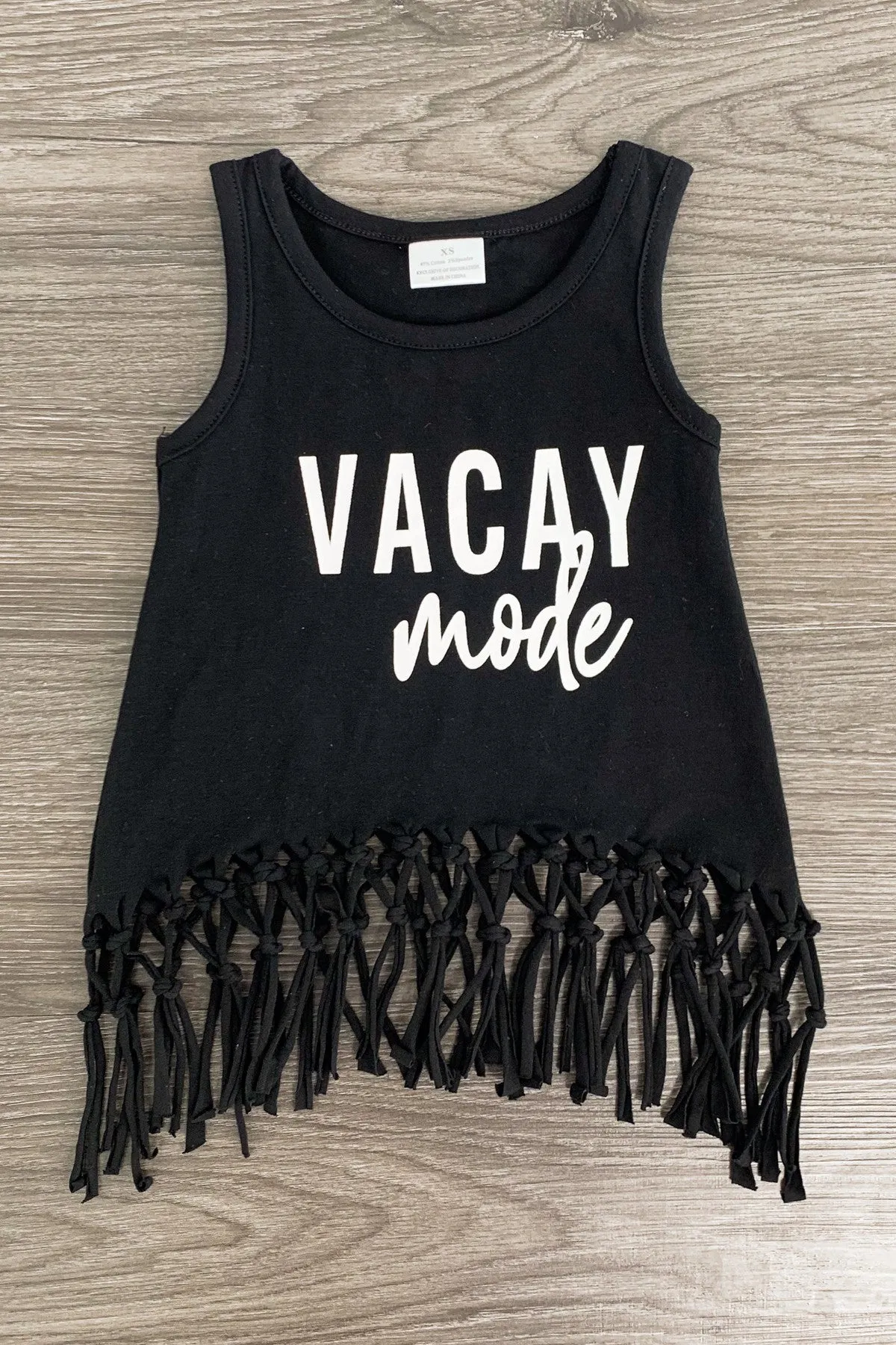 Mom & Me - "Vacay Mode" Black Tank Top