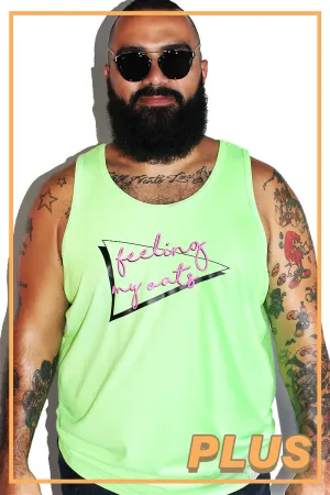 PLUS: Feeling My Oats Racerback Tank- Neon Green