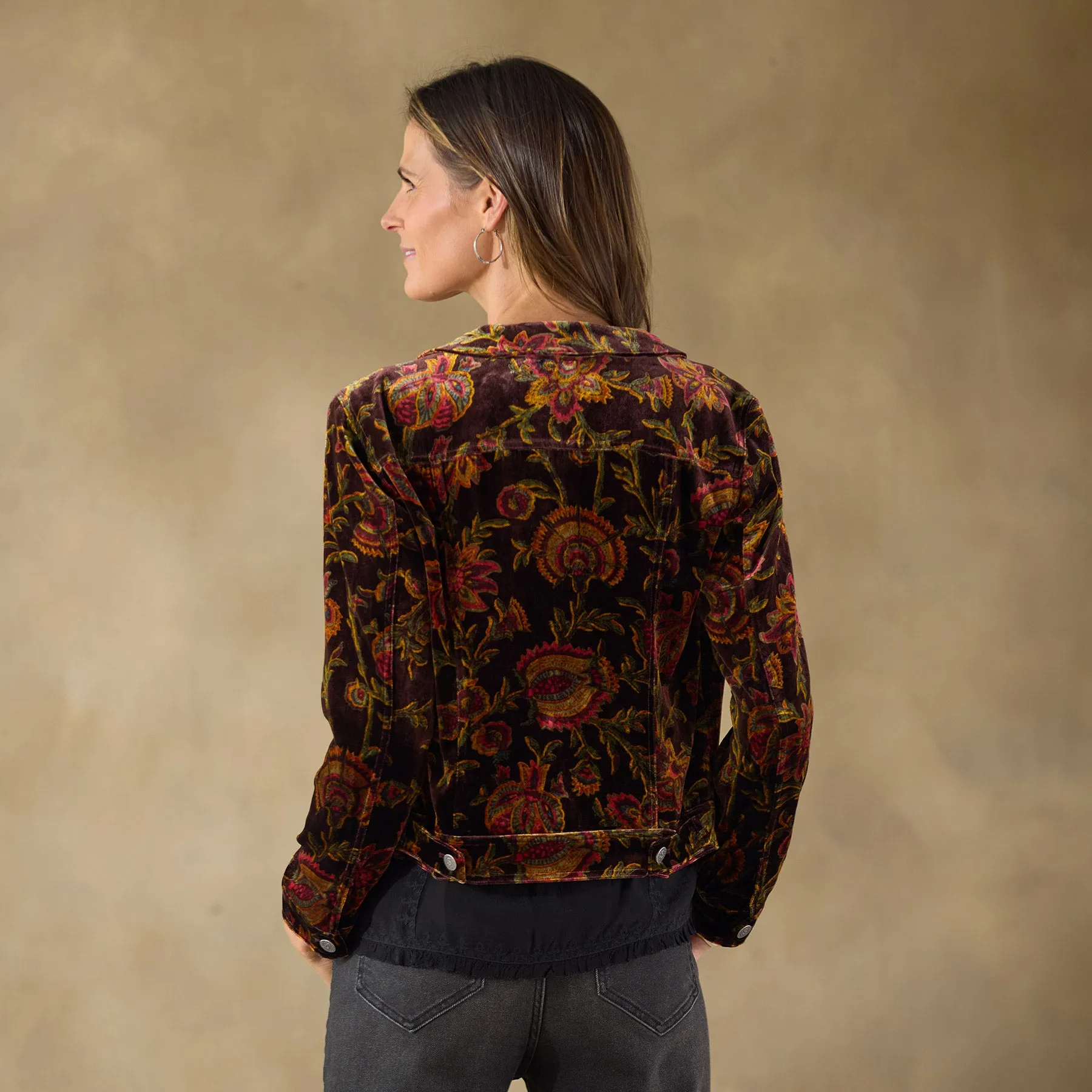 Printed Wren Velvet Jacket