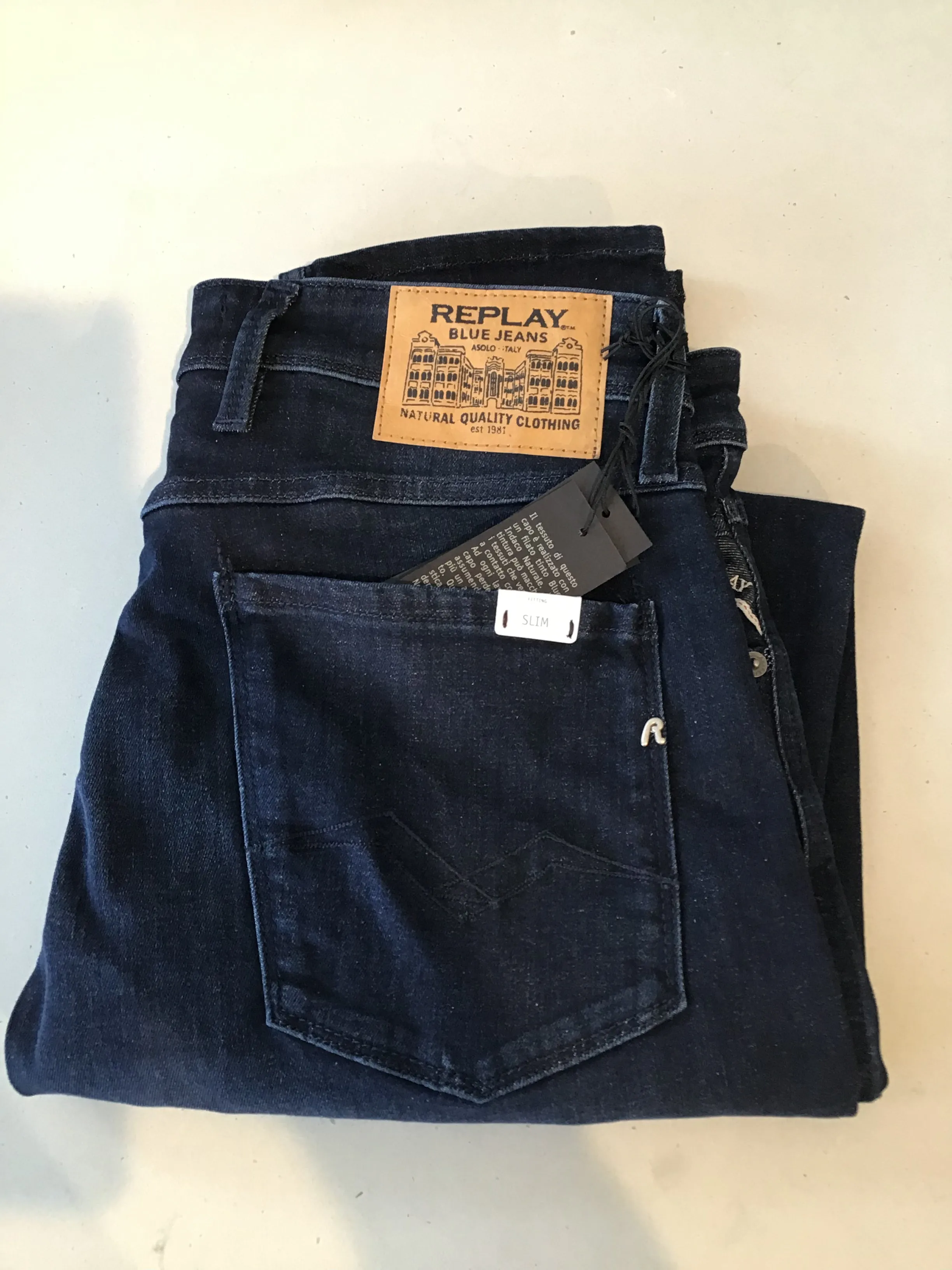 REPLAY Vintage Logo jean Navy