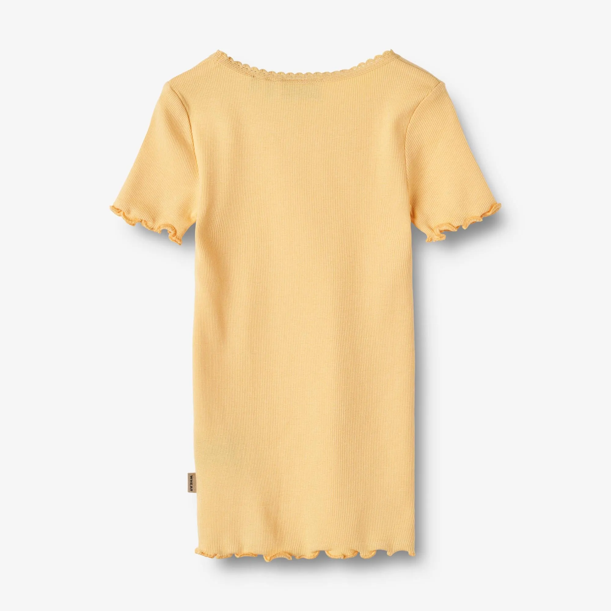 Rib T-Shirt S/S Katie - pale apricot