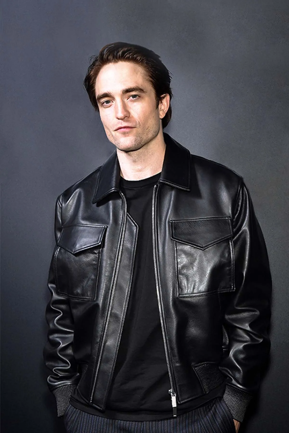 Robert Pattinson Stylish Leather Jacket