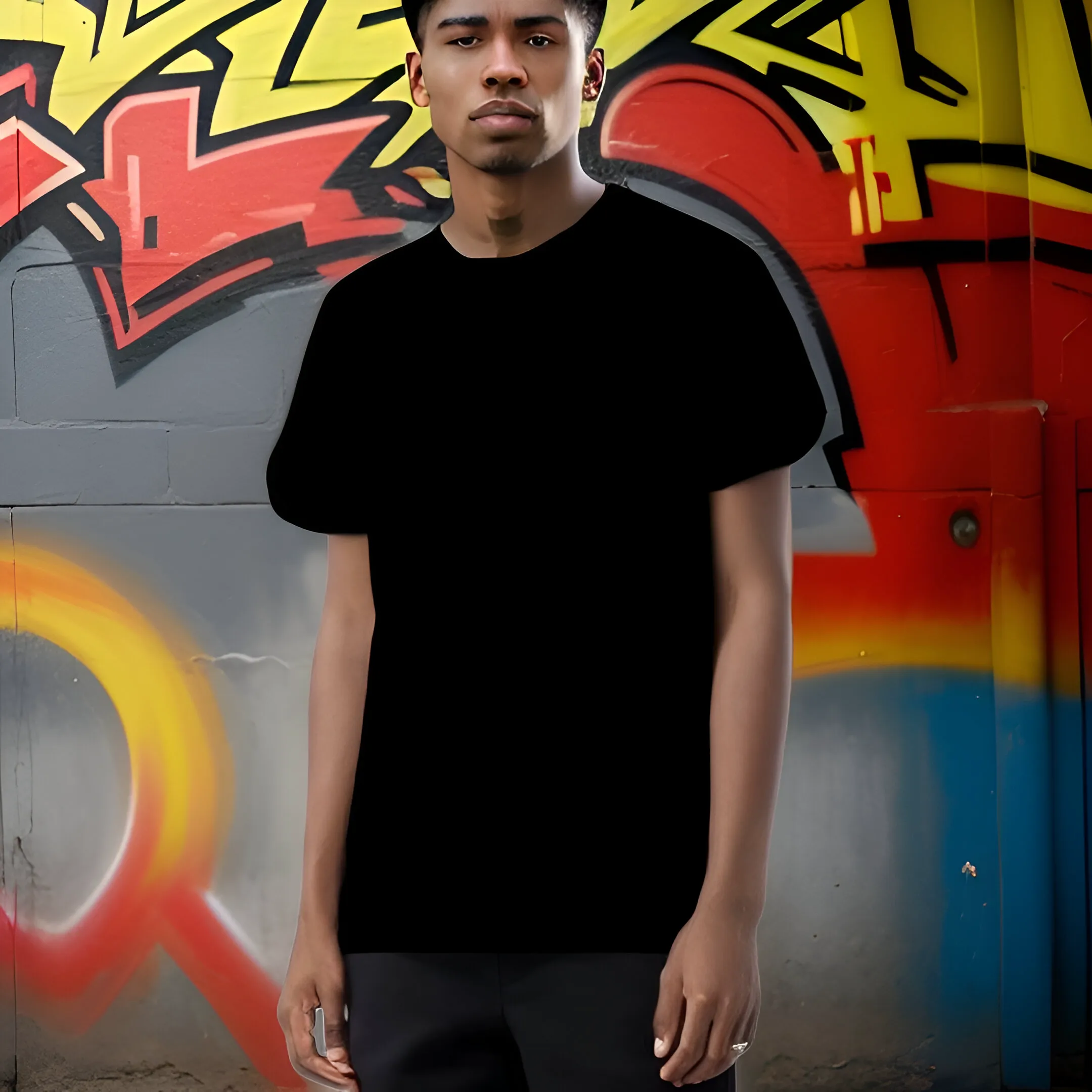 ^SEAN JOHN^ (BLACK) T-SHIRT (SOFT COTTON BLENDS)