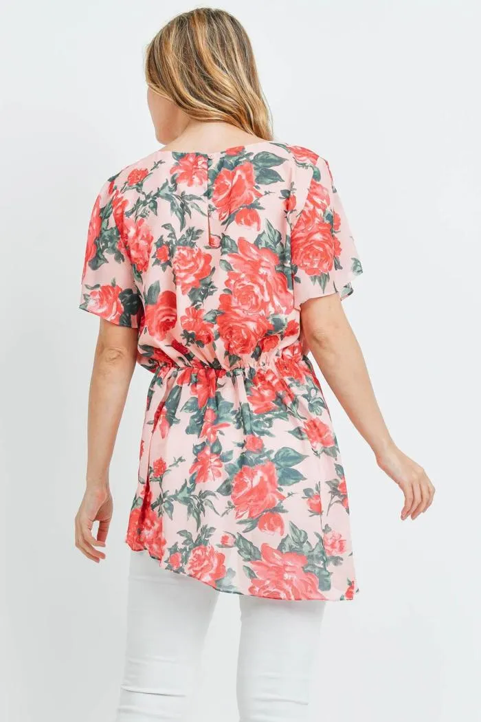 Short Sleeve Floral Top