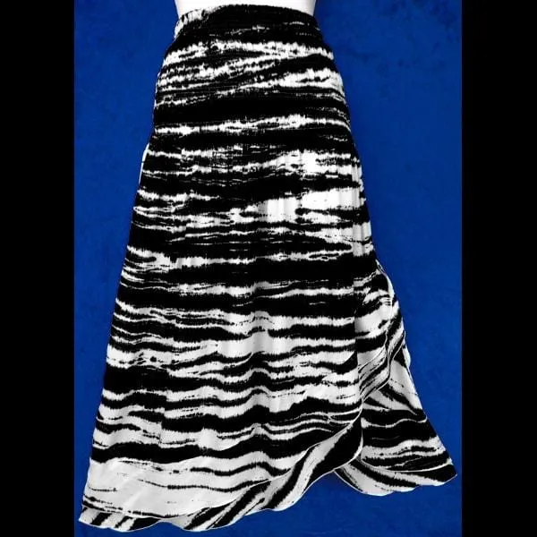 Streaky Tie-Dye Convertible Dress/Skirt