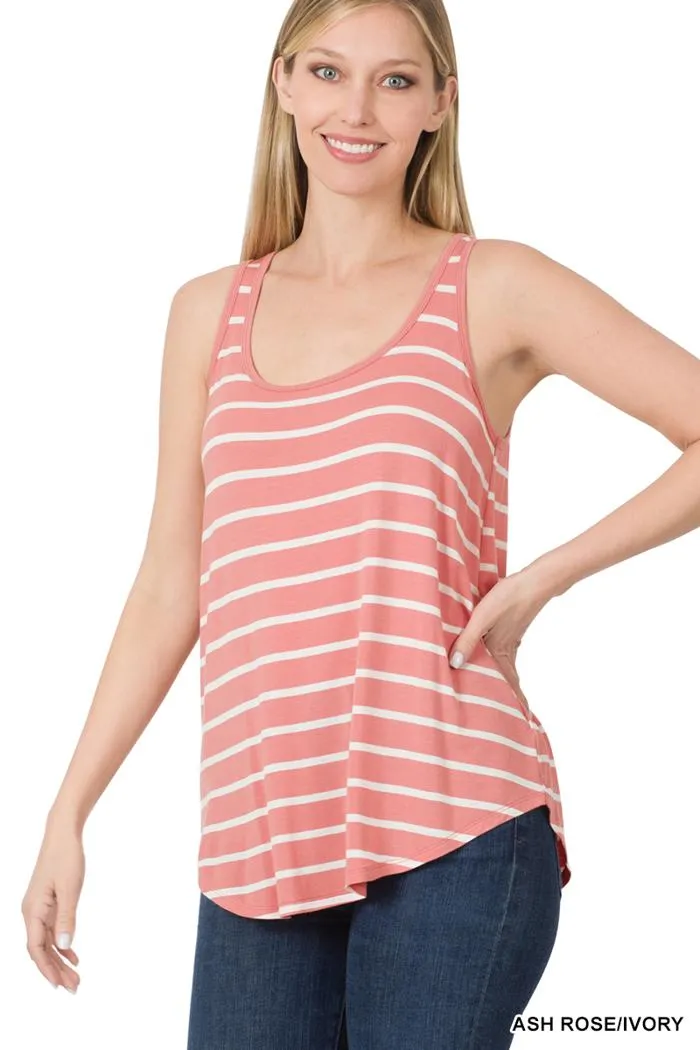 Stripe Sleeveless Top