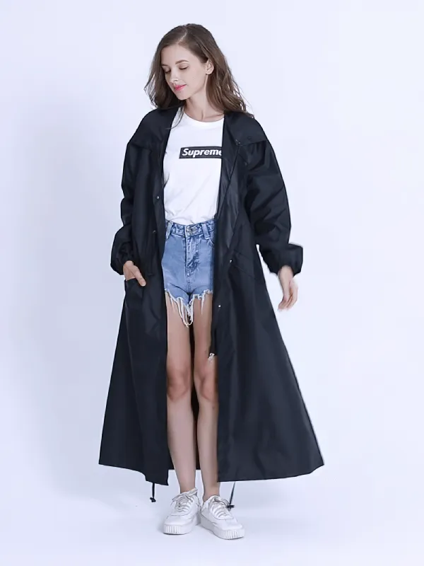 Stylish Women's Extended Waterproof Raincoats - SF0125