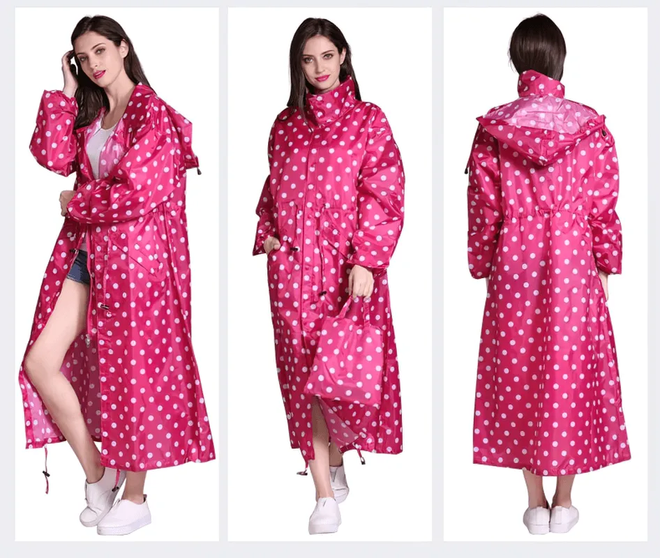 Stylish Women's Extended Waterproof Raincoats - SF0125