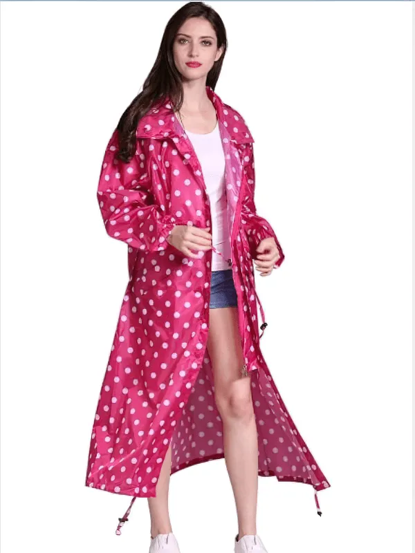 Stylish Women's Extended Waterproof Raincoats - SF0125