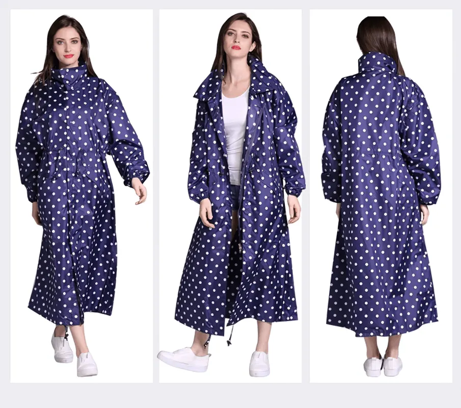 Stylish Women's Extended Waterproof Raincoats - SF0125