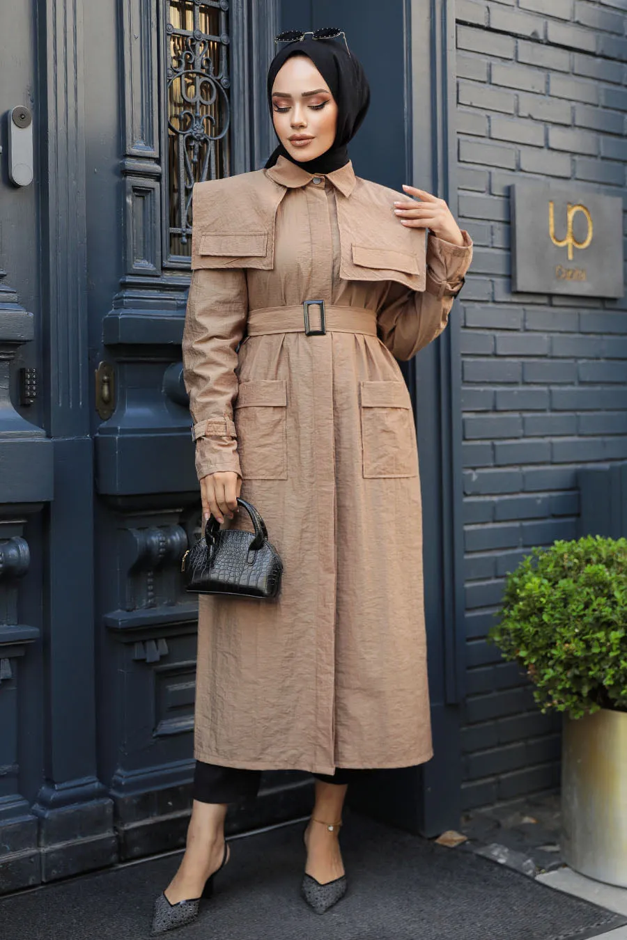 The Molly Full-Length Trench Coat redefines elegance and versatility in modest fashion