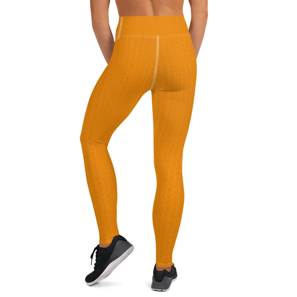 Tiger Tangerine High Waist Leggings