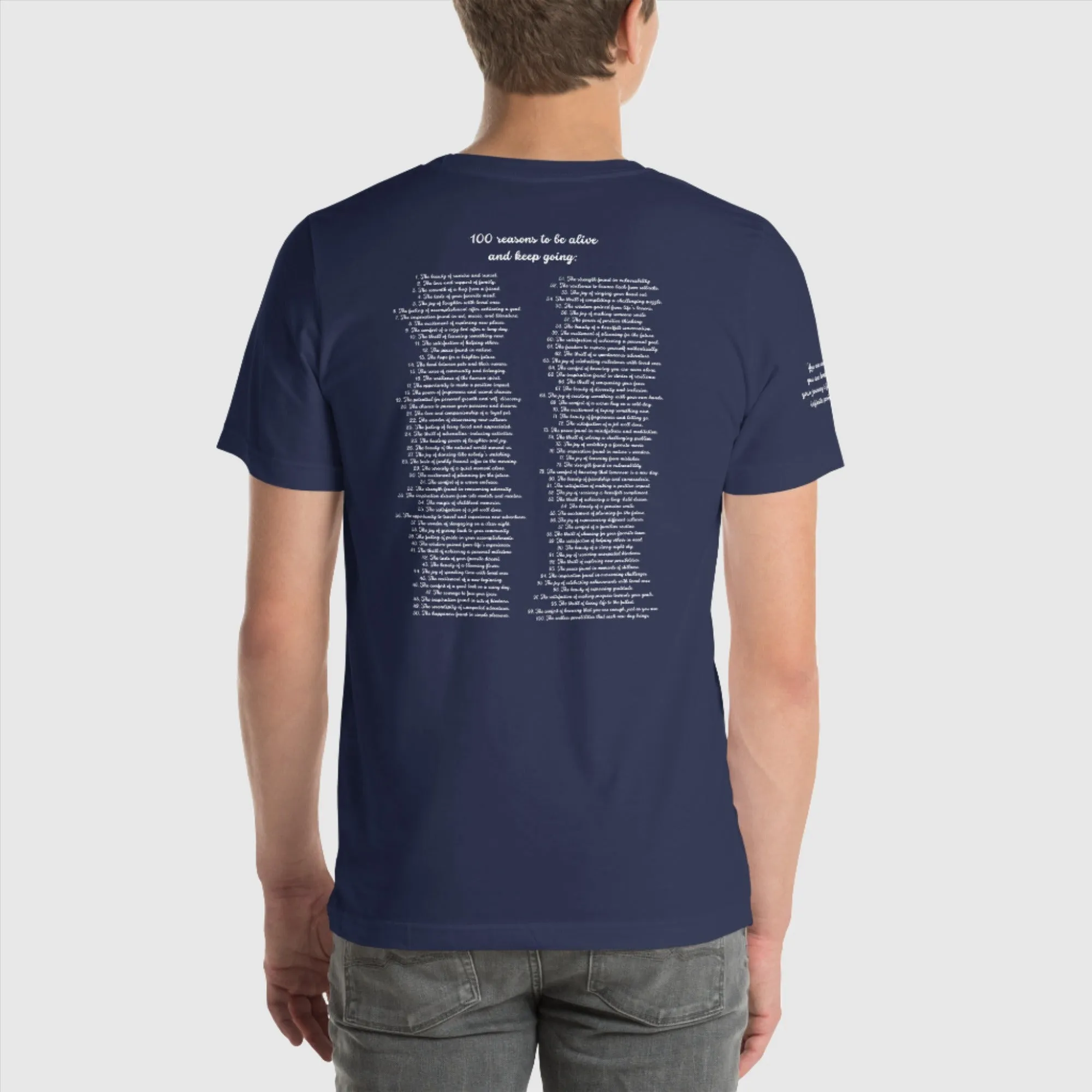 Unisex 100 Reasons to Keep Going Sweatshirt T-Shirt