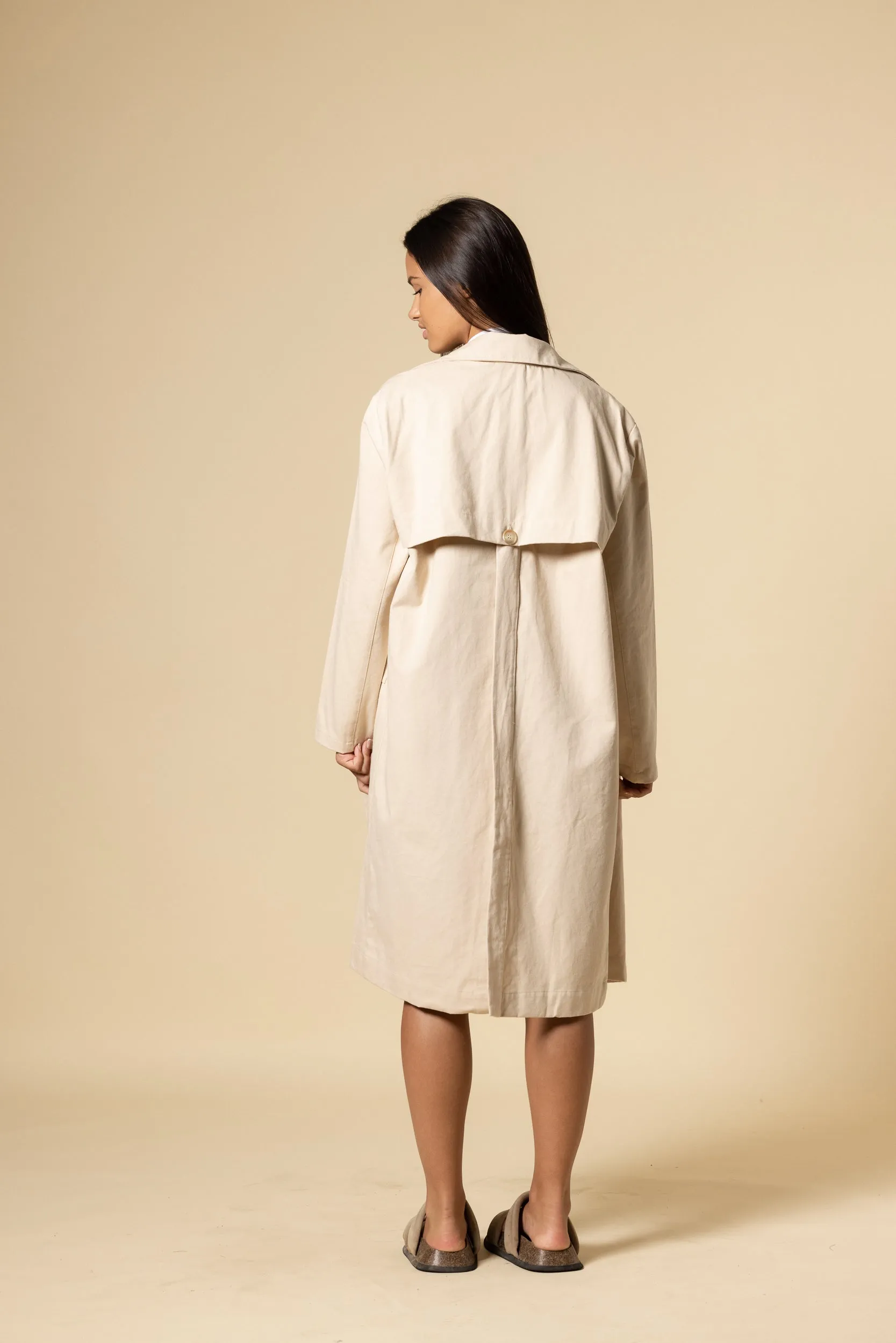 Vivienne Trench Coat- Ecru